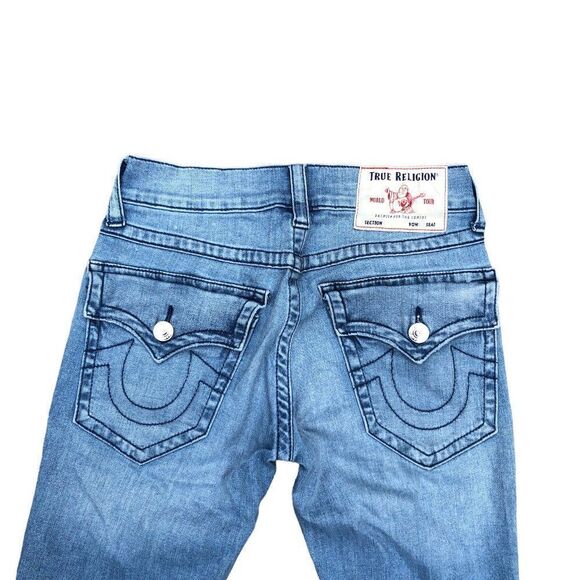 True Religion Jeans Size 27 RICKY RELAXED STRAIGHT Blue - Picture 4 of 7
